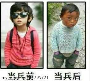 想当兵滴看看吧   还想去吧   我是不去了